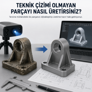 Teknik Çizimi Olmayan Parçayı Nasıl Üretirsiniz? Tersine Mühendislik ile Yedek Parça Rehberi