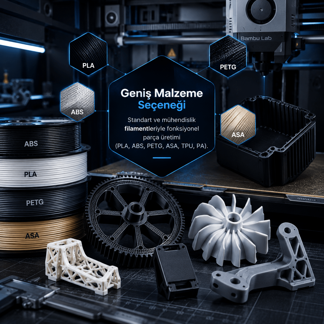 3d baskı görseli3 Tersine mühendislik, 3D tarama, CAD modelleme, 3D Ölçüm ve Raporlama ve 3D baskı ile yeniden üretilen endüstriyel parça - Yalın Mühendislik